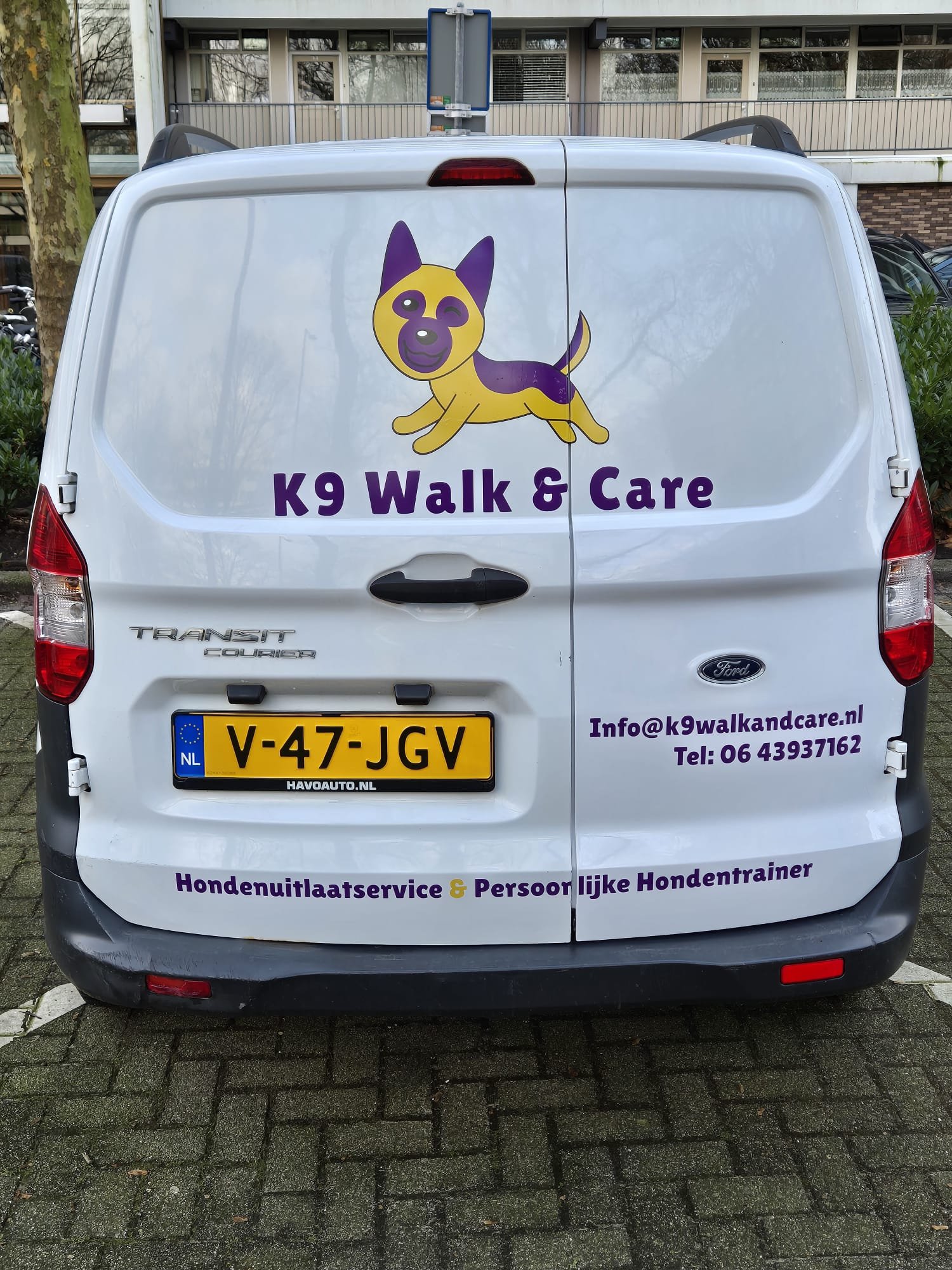 hondenuitlaatservice rotterdam bedrijfsbus